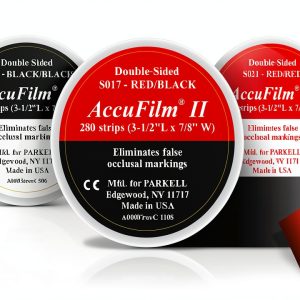 Accufilm II Double-Sided Red/Red Dental Alginates 280 Strips 22x89 mm-0