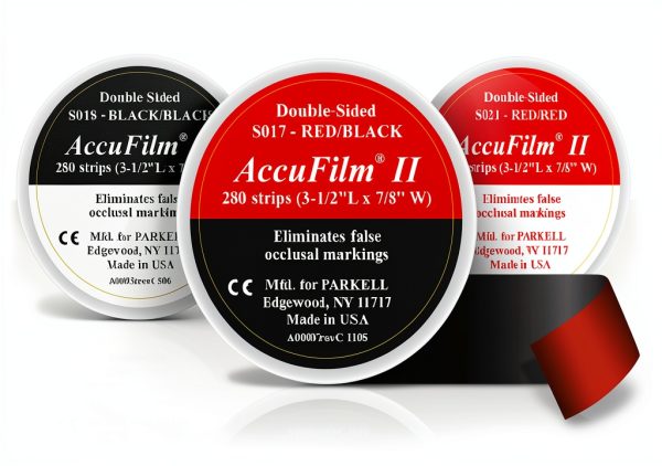 Accufilm II Double-Sided Red/Red Dental Alginates 280 Strips 22x89 mm-0